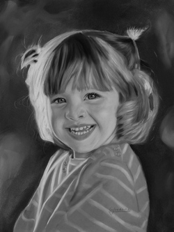 Portrait Zeichnung kleines Mdchen